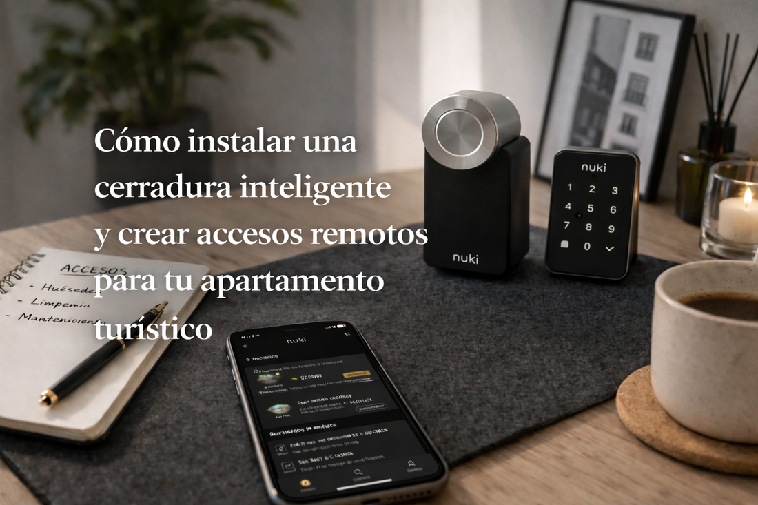Cómo instalar una cerradura inteligente y crear accesos remotos para tu apartamento turístico