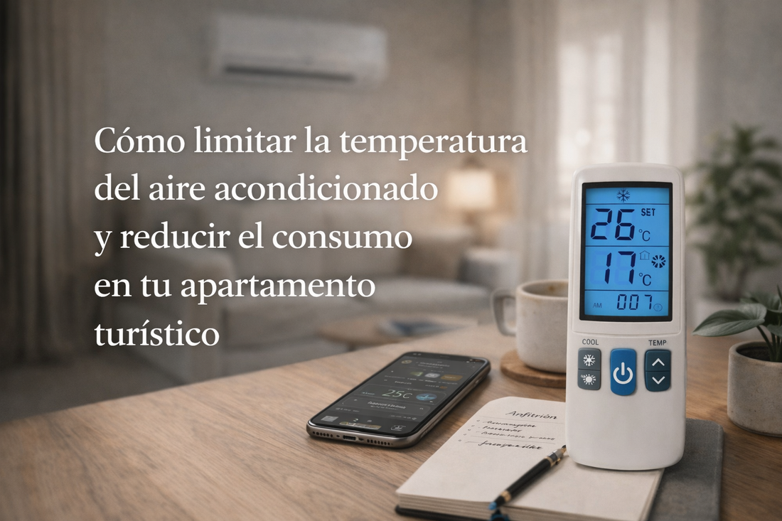 Cómo limitar la temperatura del aire acondicionado y ahorrar energía en tu apartamento turístico ❄️💡