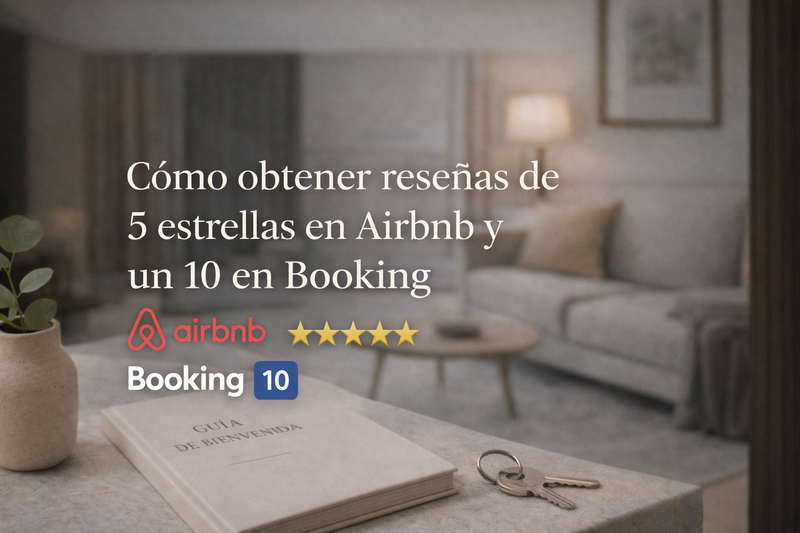 Cómo conseguir reseñas de 5 estrellas en tu apartamento turístico