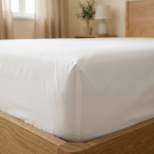 Sábana Bajera Percal 233 Hilos 100% Algodón | Hotel Collection No.1
