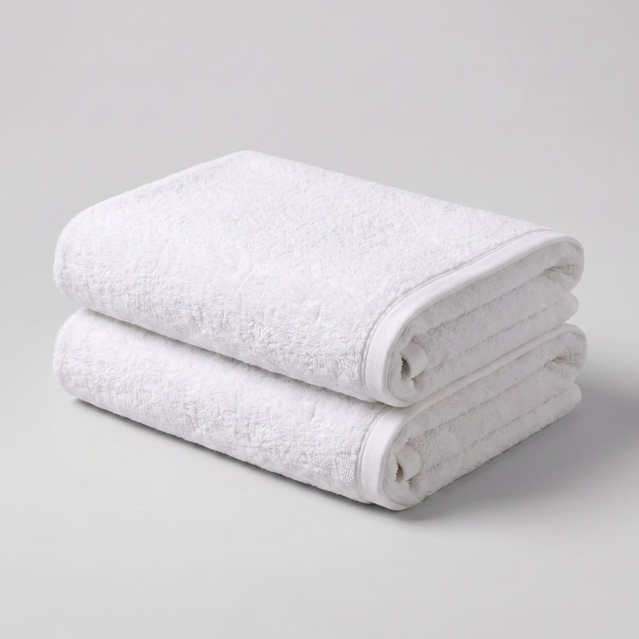 Toallas de Baño de Hostelería 600 gramos — 100% Algodón Peinado, Rizo Americano — Calidad Hotel — Packs para Alojamientos Turísticos, Casas Rurales, Campings y Hoteles Boutique