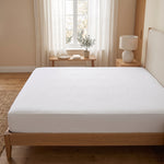 Sábana Bajera Ajustable de Hostelería Percal 233 Hilos — Bolsillo de 35 cm — 100% Algodón — Calidad Hotel para Alojamientos Turísticos, Casas Rurales, Campings y Hoteles Boutique (90 a 180 cm)