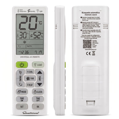 Mando Universal Aire Acondicionado con Límite de Temperatura