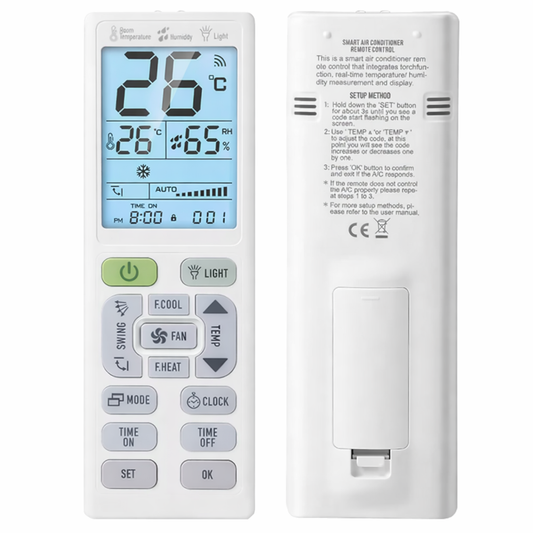 Mando universal de aire acondicionado con limitador de temperatura máxima y mínima para apartamento turístico