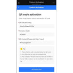 Detalle del código QR personalizable del soporte NFC para reseñas de Google