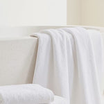Pack de Baño 4 Toallas de Hostelería 600 gramos — 2 de Ducha 70x140 y 2 de Manos 50x100 — 100% Algodón Peinado — Calidad Hotel para Alojamientos Turísticos, Casas Rurales, Campings y Hoteles Boutique