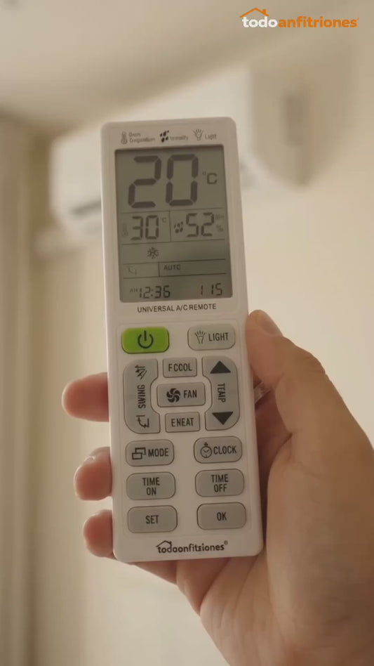 Mando Universal Aire Acondicionado con Límite de Temperatura